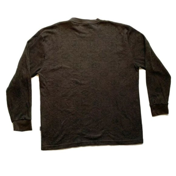 Kani Gold Waffle Knit Thermal Pullover Sweater Men XXL 2XL Crew Neck Long Sleeve - Picture 2 of 11